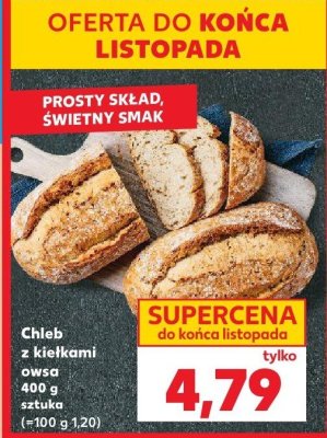 Chleb z kiełkami owsa promocja w Kaufland