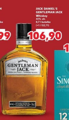 Whiskey Jack daniel's gentleman jack promocja
