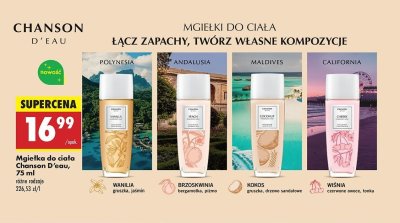 Mgie艂ka do cia艂a wanila-gruszka-ja艣min Chanson d'eau promocja
