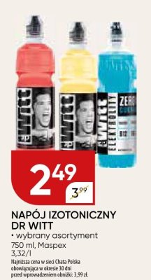 Napój izotoniczny Dr Witt, wybrany asortyment promocja w Chata Polska