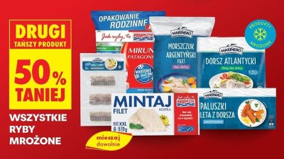 Ryby mrożone wszystkie rodzaje promocja w Biedronka