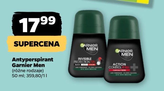 Dezodorant clinically 96h Garnier men action control+ promocja w Netto