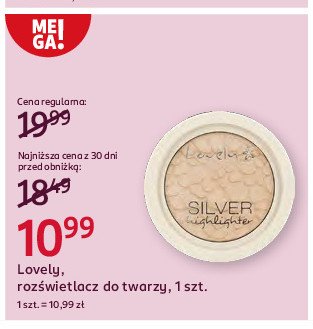 Rozświetlacz LOVELY BOUNCY SILVER promocja w Rossmann