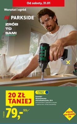 Wiertarkowkrętarka akumulatorowa 20 V promocja w Lidl