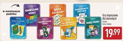 Gry imprezowe dla dorosłych promocja w Aldi