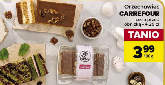 Ciasto orzechowiec Carrefour targ świeżości promocja