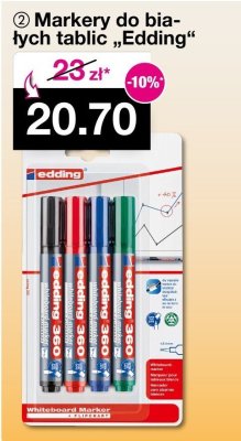 Markery do białych tablic Edding promocja w Woolworth