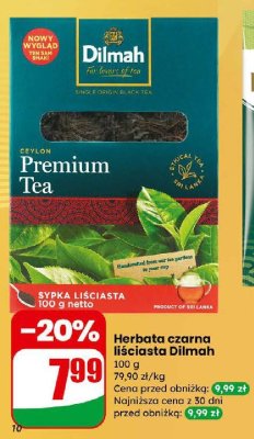 Herbata czarna promocja w Dino