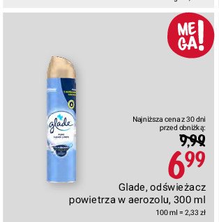 Odświeżacz powietrza clean linen Glade by brise promocja