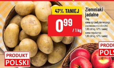 Ziemniaki spożywcze białe młode promocja w POLOmarket