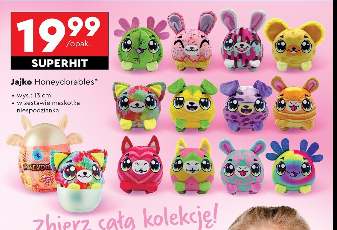 Jajko honeydorables 13 cm promocja w Biedronka