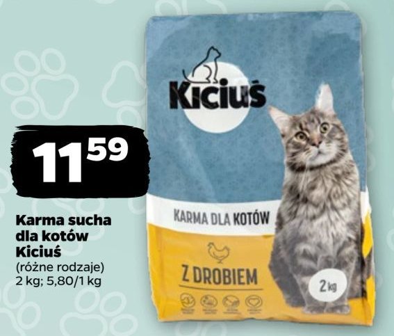 Karma dla kota z drobiem Kiciuś promocja