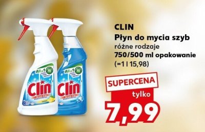 Płyn do mycia szyb Clin różne rodzaje promocja w Kaufland