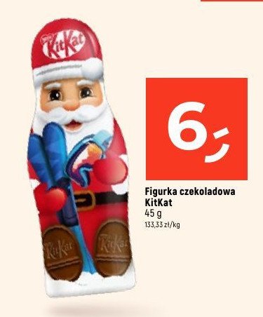 Figurka mikołaj z czekolady Kitkat promocja w Dealz