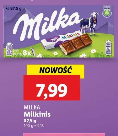 Czekoladki Milka milkinis promocja