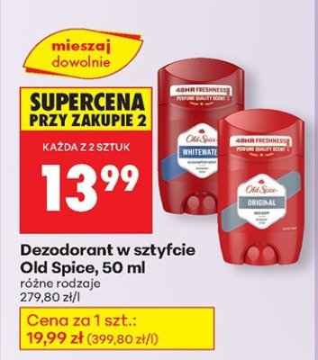 Dezodorant w sztyfcie różne rodzaje promocja w Biedronka