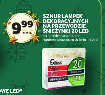 Lampki led śnieżynki 20 lampek Goliat promocja w Stokrotka