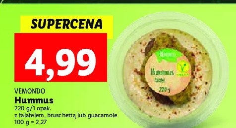 Hummus bruschetta Vemondo promocja