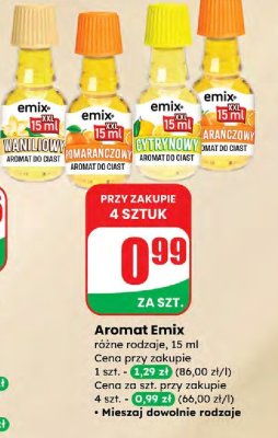 Aromat Emix różne rodzaje promocja w Dino
