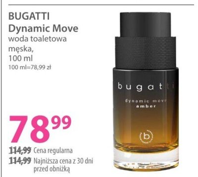 Woda toaletowa BUGATTI Dynamic Move męska promocja w Hebe