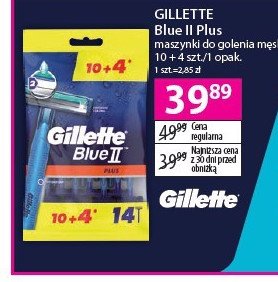 Maszynka do golenia Gillette blue ii plus promocja
