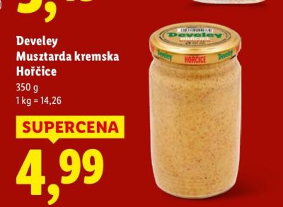 Musztarda kremska Horčice Develey promocja w Lidl