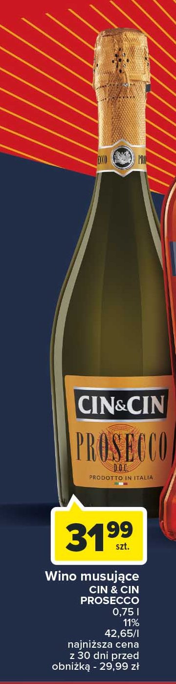 Wino Cin&cin prosecco promocja