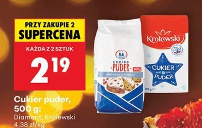Cukier puder Diamant, Królewski promocja w Biedronka