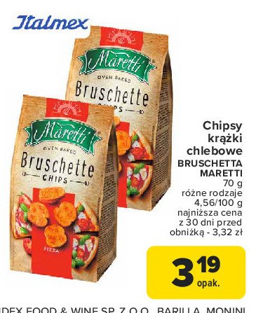 Bruschetta pizza Maretti bruschette promocja w Carrefour Market