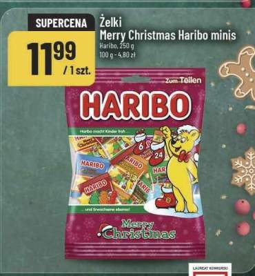Żelki Merry Christmas Haribo minis promocja w POLOmarket