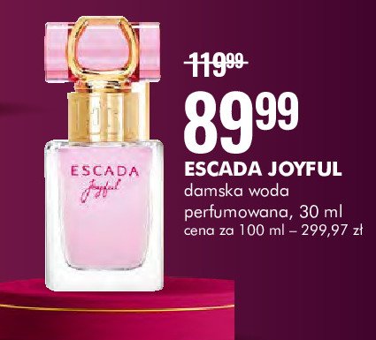 Woda perfumowana Escada joyful promocja