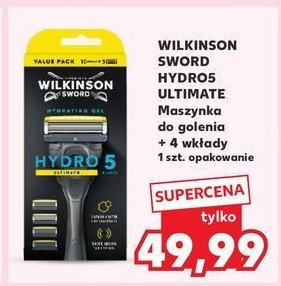 Maszynka do golenia +  4 wkłady Wilkinson hydro 5 promocja