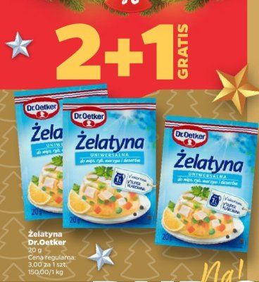 Żelatyna Dr.Oetker promocja w Netto