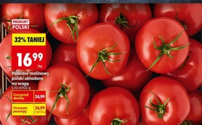 Pomidor malinowy czerwony na wadze promocja w Biedronka