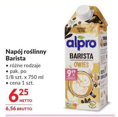 Napój roślinny Barista Alpro promocja w Makro
