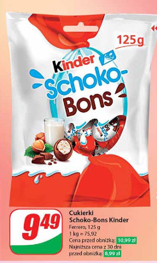 Cukierki czekoladowe Kinder schoko-bons promocja