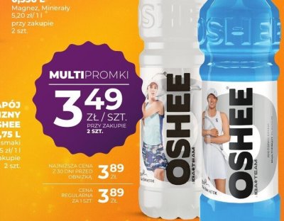 Napój izotoniczny OSHEE 0,7 L promocja w Duży Ben