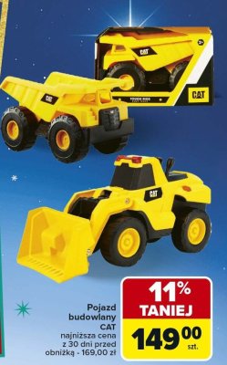 Pojazd budowlany CAT promocja w Carrefour