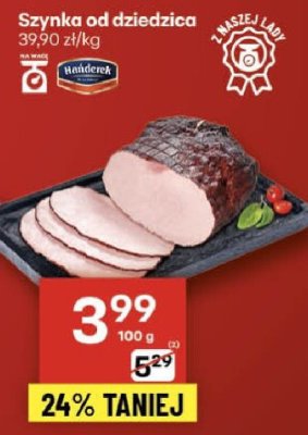 Szynka od dziedzica Nasiłowski promocja w Delikatesy Centrum
