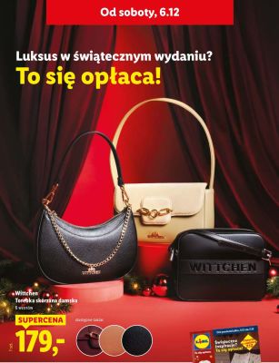 Torebka skórzana damska Wittchen promocja w Lidl