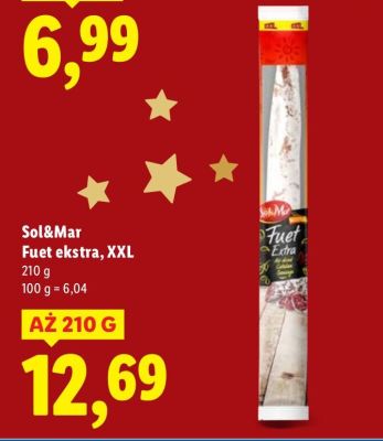 Sol&Mar Fuet ekstra, XXL promocja w Lidl