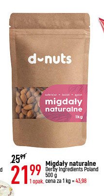 Migdały naturalne D-nuts promocja