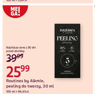 Peeling do twarzy Routines promocja w Rossmann