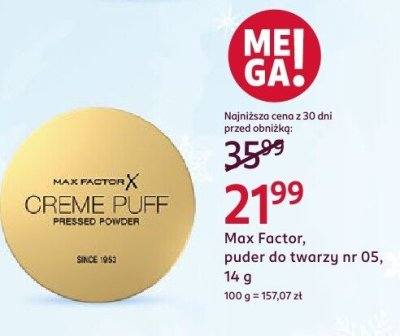 Puder do twarzy Max Factor nr 05, 14 g promocja w Rossmann