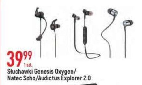 S艂uchawki dokana艂owe oxygen 400 Genesis promocja