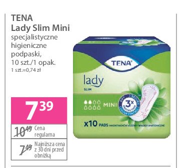 Podpaski mini Tena lady slim promocja