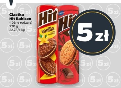Ciastka Hit różne rodzaje promocja w Netto