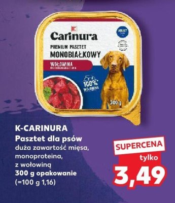 Pasztet dla psów duża zawartość mięsa, monoprotein, z wołowiną promocja w Kaufland