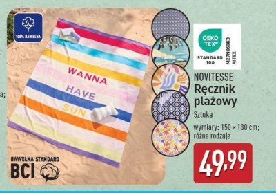 R臋cznik pla偶owy 150 x 180 cm Novitesse promocja
