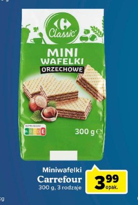 Wafelki orzechowe Carrefour promocja